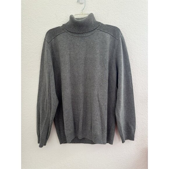 Esprit Womens Cable Knit Sweater Turtle Neck Grey Size XL Basics Minimalist Y2K - Picture 1 of 9